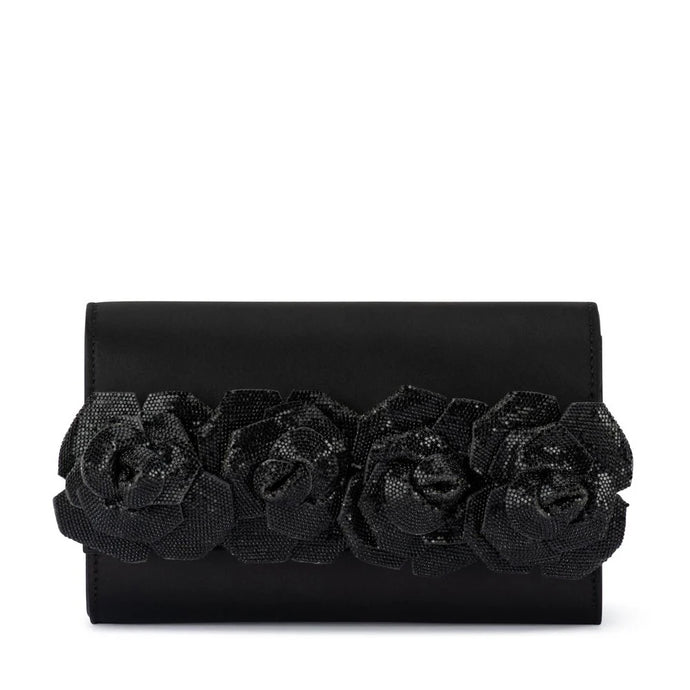 Stella Rosette Clutch | Black