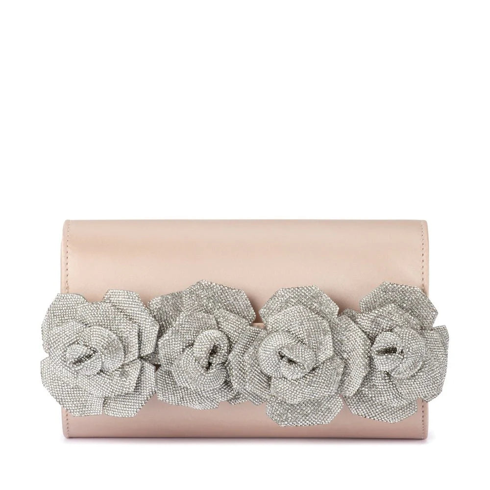 Stella Rosette Clutch | Natural