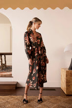 Load image into Gallery viewer, Alisha Ikat Dress | Charcoal