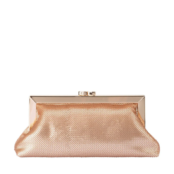 Zephyr Sequin Clutch | Blush