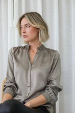 Load image into Gallery viewer, Olivia Satin Blouse | Sage