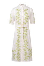Load image into Gallery viewer, Felice Embroidered Long Dress | White
