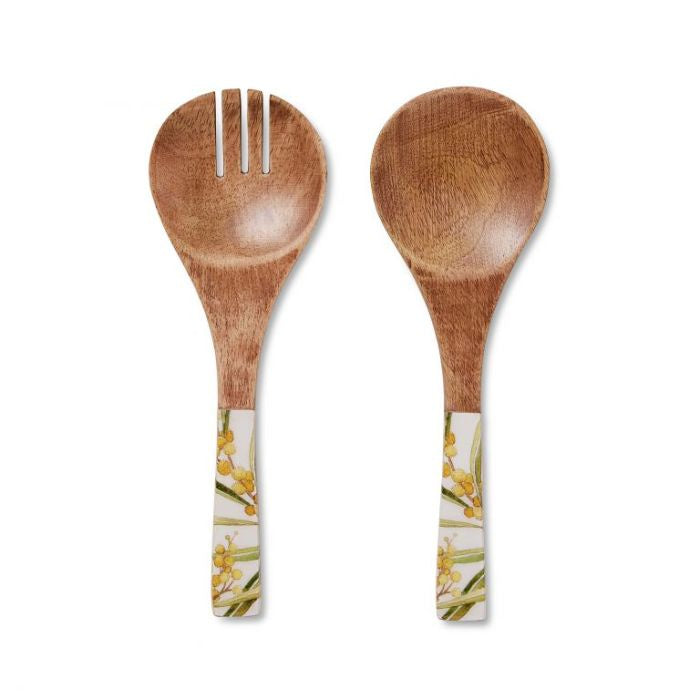 Golden Wattle Salad Servers