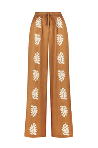 Bowden Relaxed Pant | Stencil Leaf