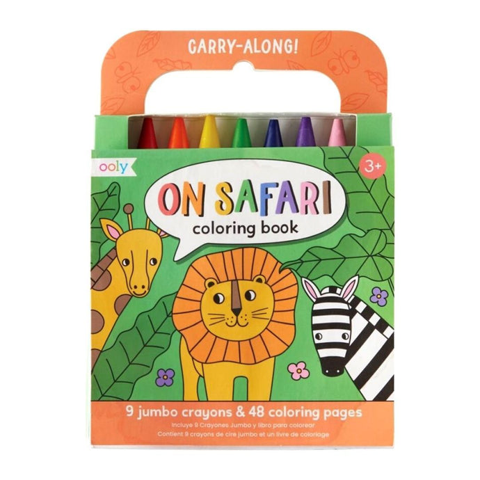 On Safari Colouring Book