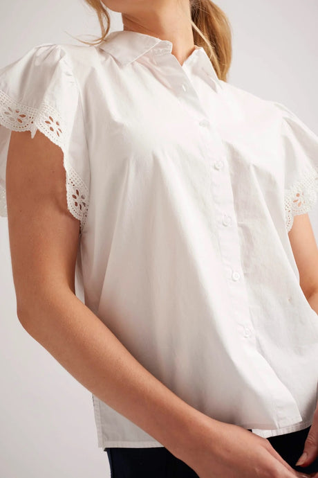 Lara Shirt Poplin | White