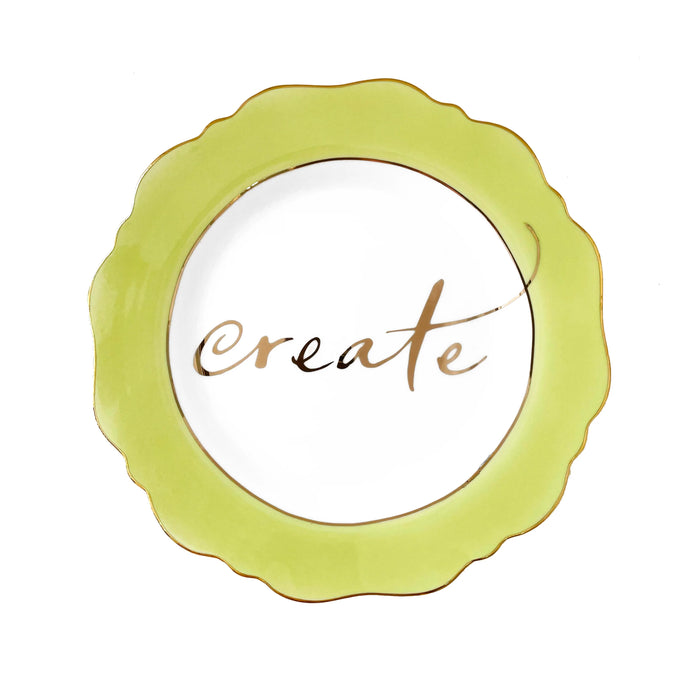 Side Plate Pale Green 'Create'
