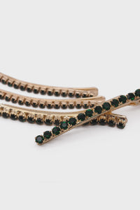 Harlee Hair Clip Set | Emerald