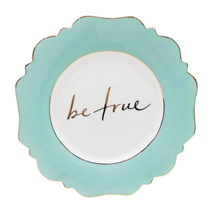 Side Plate Pale Blue 'Be True'