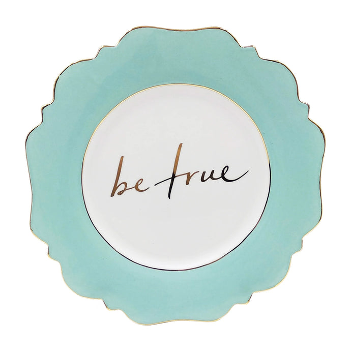 Side Plate Pale Blue 'Be True'