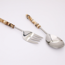 Load image into Gallery viewer, Bamboo Tropic Salad Servers
