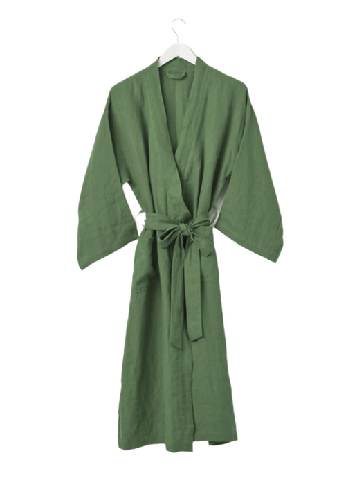 Linen Robe | Spearmint