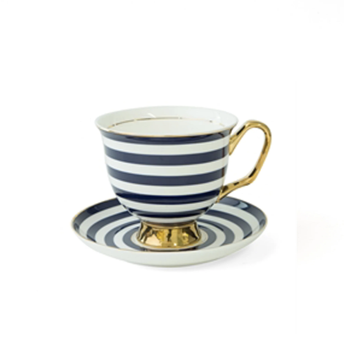 Navy Stripe Teacup XL