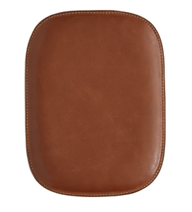 Tan Leather Valet Tray w Stitching