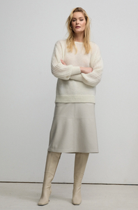 Gaia Leather Skirt | Mink