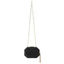 Load image into Gallery viewer, Tilly | Clutch w Tassel | Black
