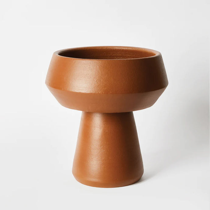 Bonnie & Neil Terracotta Pedestal Vase | 32cm