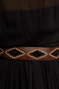 Miranda Leather Stud Belt