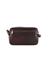 Load image into Gallery viewer, Huckleberry Leather Toiletry Bag l Brown