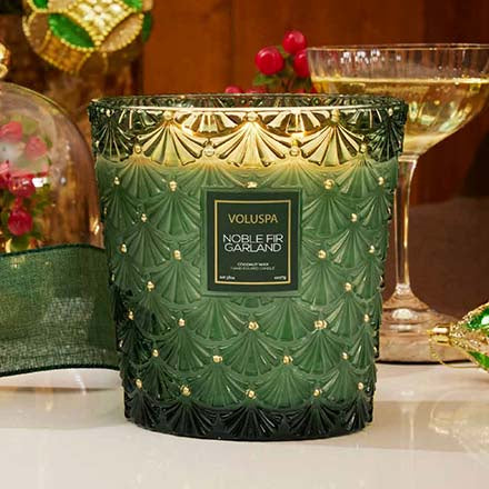 Noble Fir Garland Classic Candle